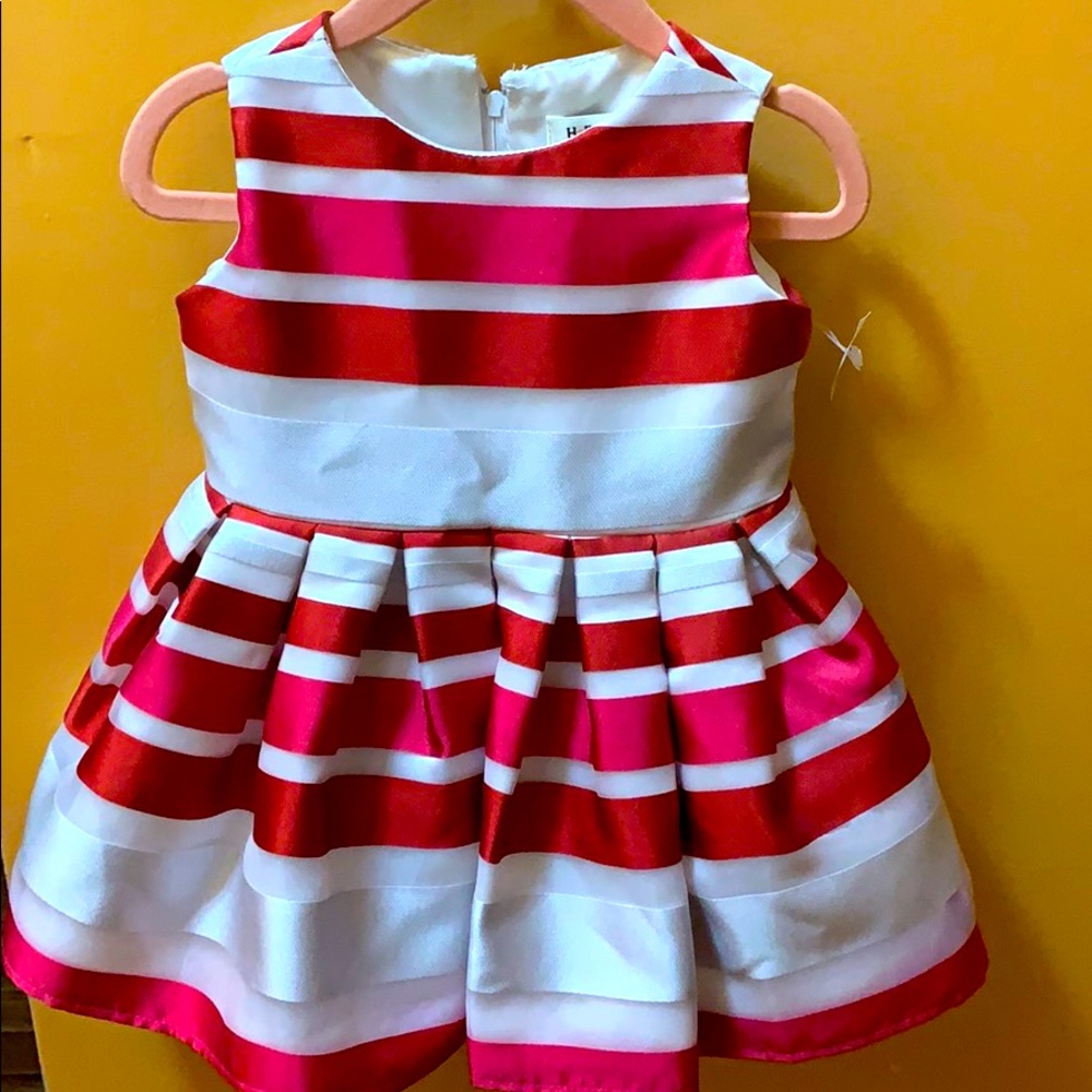 Stripe red dress
